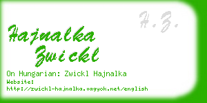 hajnalka zwickl business card